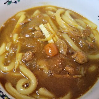 簡単！節約！カレーの残りで作るカレーうどん♪